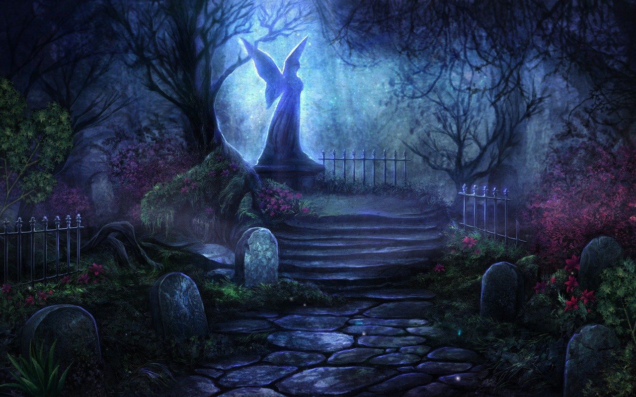 Graveyard Fantasy Wallpaper Background Pictures