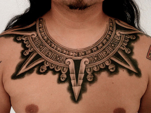 Of The Aztec Warrior Tattoo Has S Head As A Skull