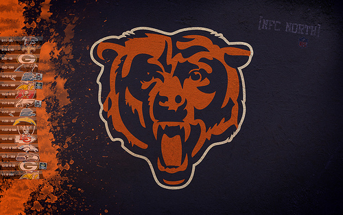 Chicago Bears Alt Logo Schedule Wallpaper A Photo On