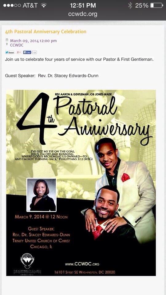 Washington Dc Black Gay Church Celebrates Their 4th Year Anniversary