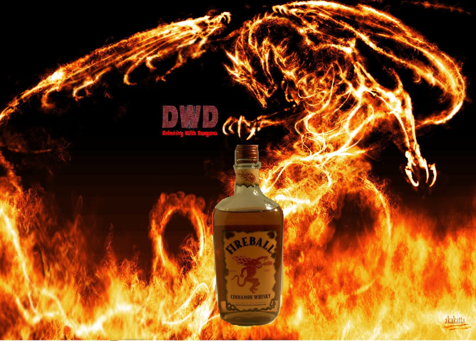 Fireball Whiskey Dragon