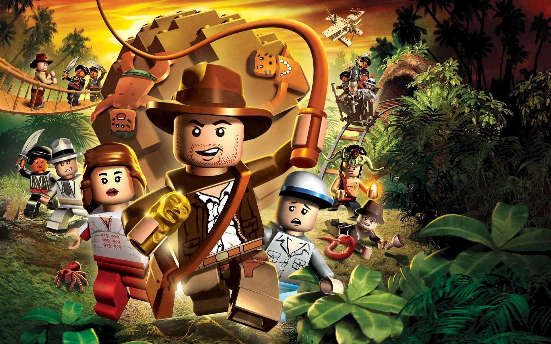 Indiana Jones Lego figurines Widescreen Wallpaper   3606