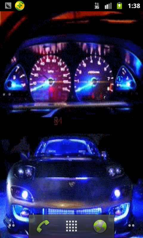 Cool Car Blue Live Wallpaper Android