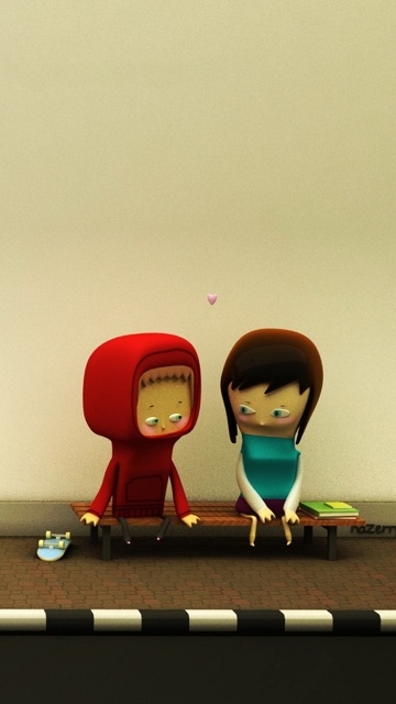 Free download 3d Cute Love Dolls Mobile Phone Wallpapers 360x640 ...