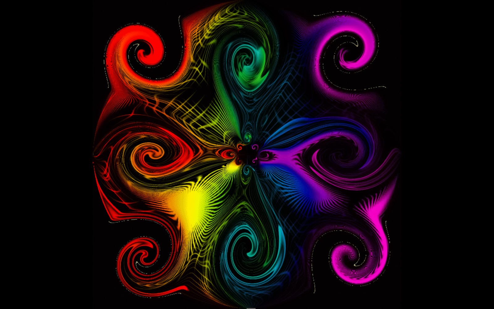 Swirls Wallpaper Colorful Desktop
