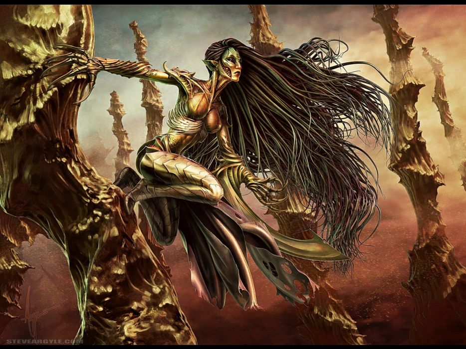 Magic The Gathering Steve Argyle Glissa Wallpaper