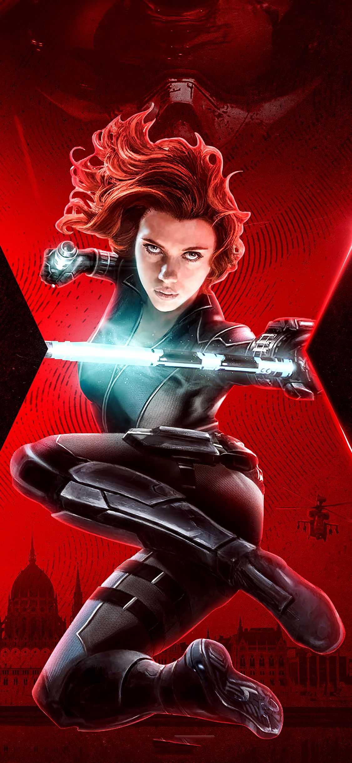 Black Widow Phone Wallpaper