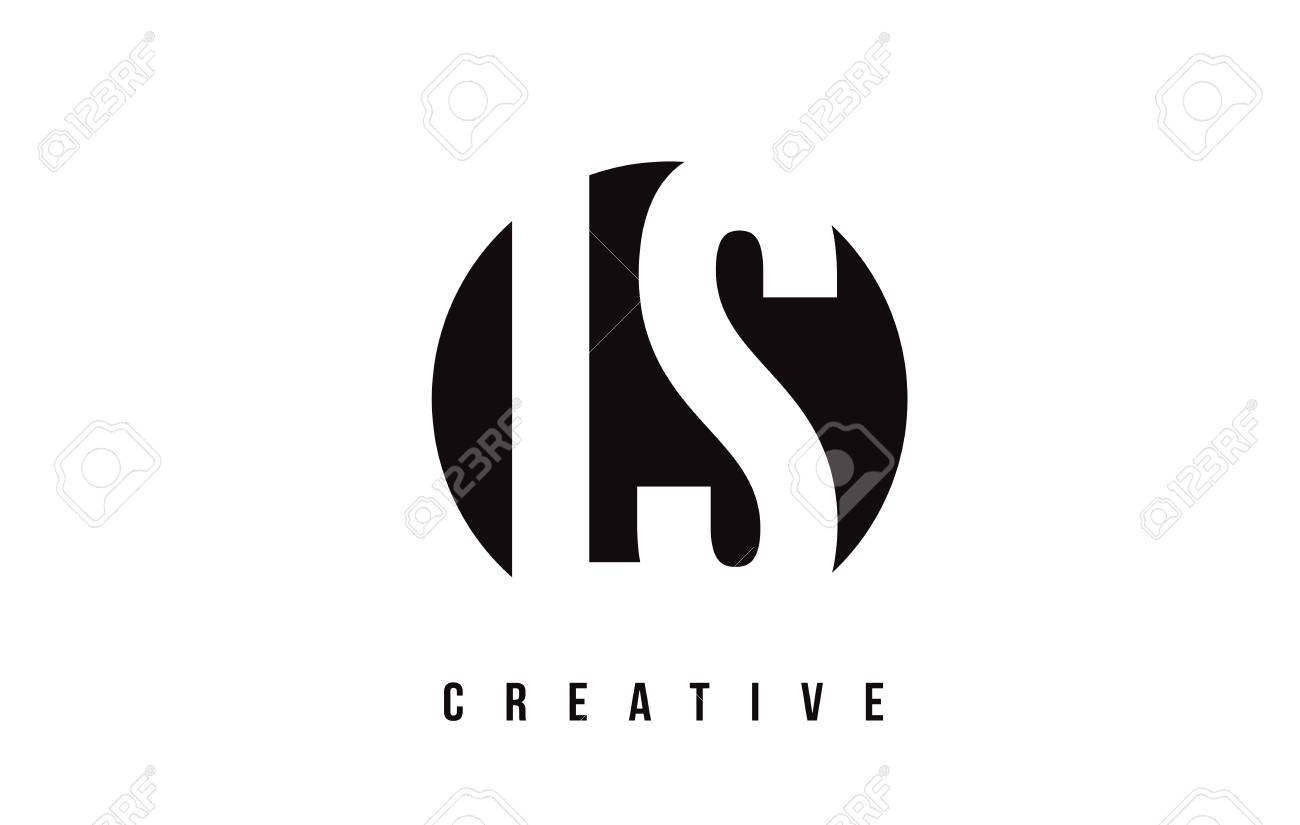 Ls L S White Letter Logo Design With Circle Background Vector