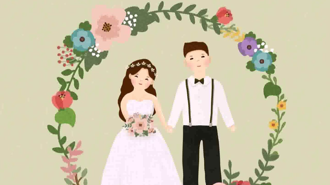 Free download Wedding Cartoon 1280x720 Wallpaper teahubio ...