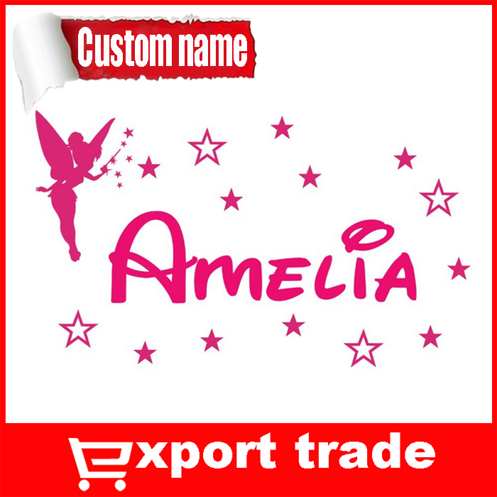 Shipping Personalized Tinkerbell Custom Name Starts Kids BirtHDay