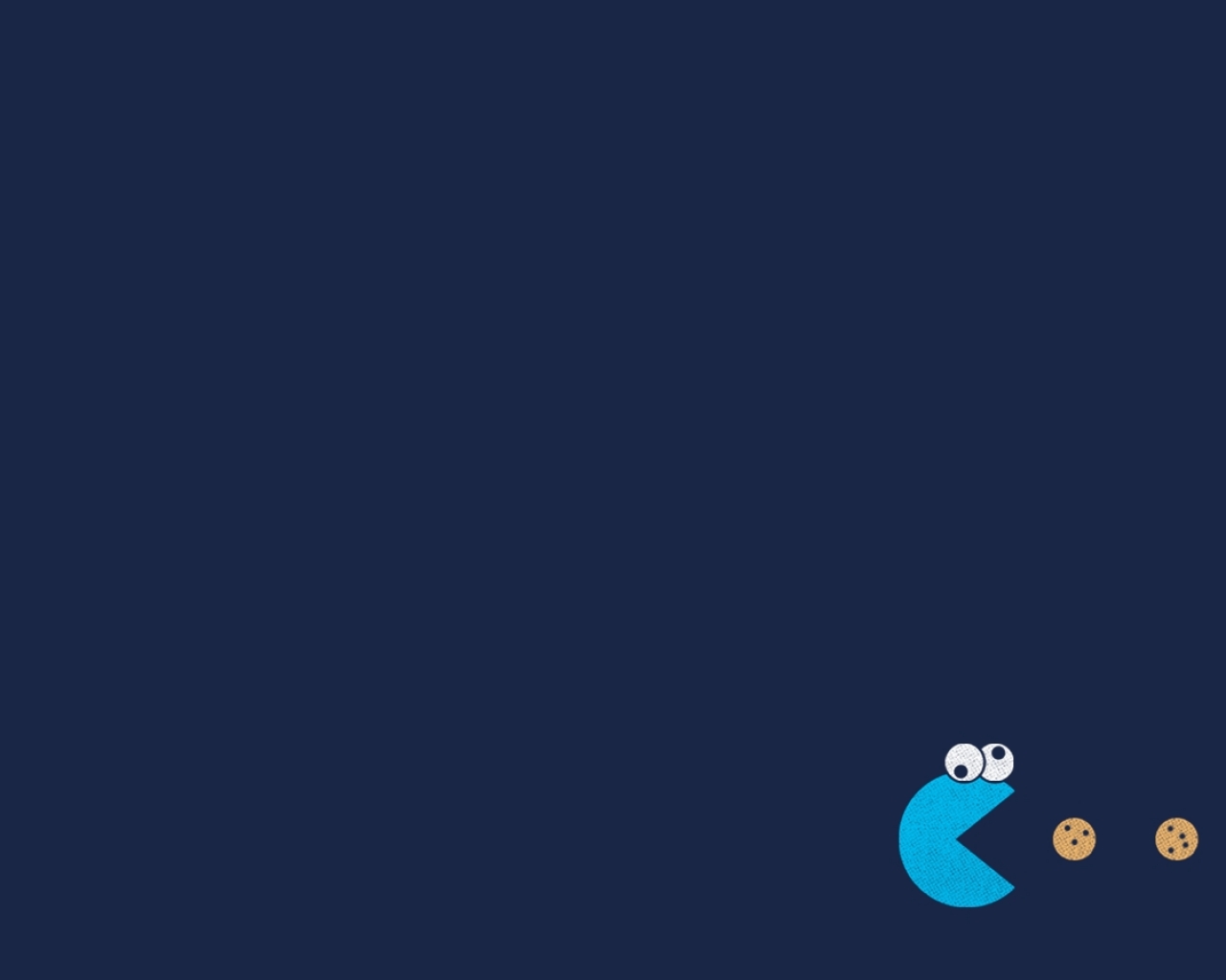 Threadless Cookie Monster Pacman Wallpaper Art HD