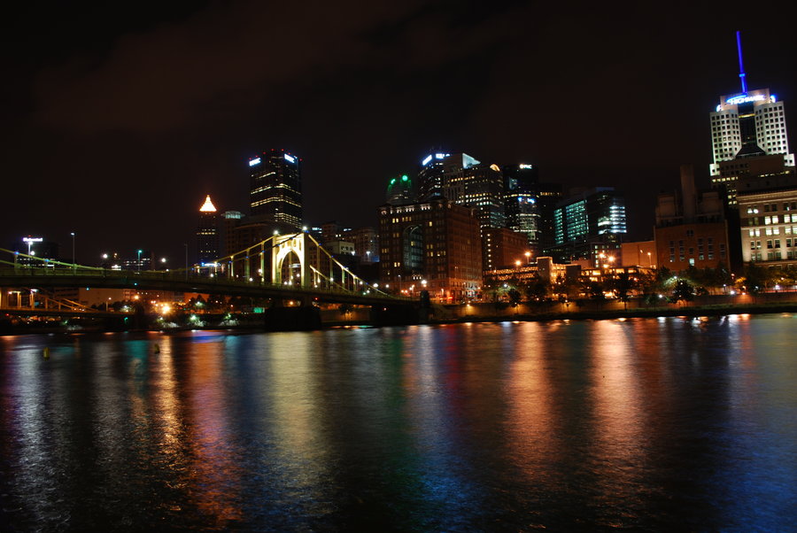 Pittsburgh Skyline At Night By Socallmenothing