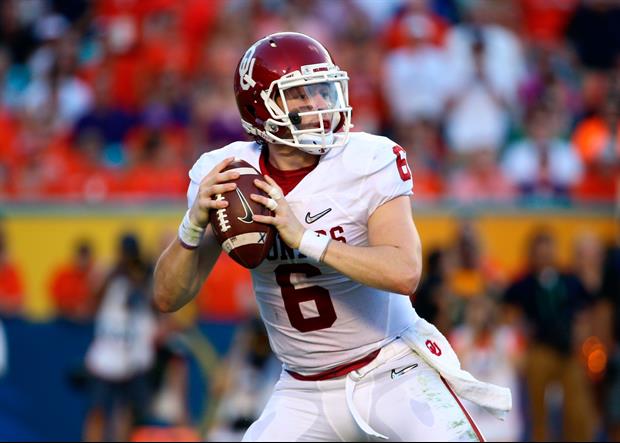 Video Of Oklahoma Qb Baker Mayfield Getting Tackled By