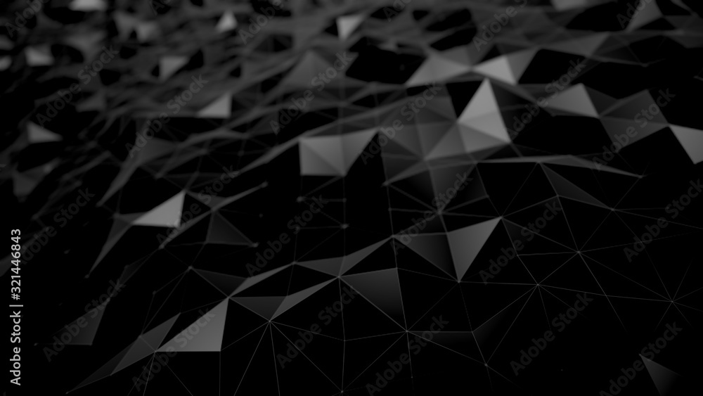 abstract background black dark low poly triangles geometric