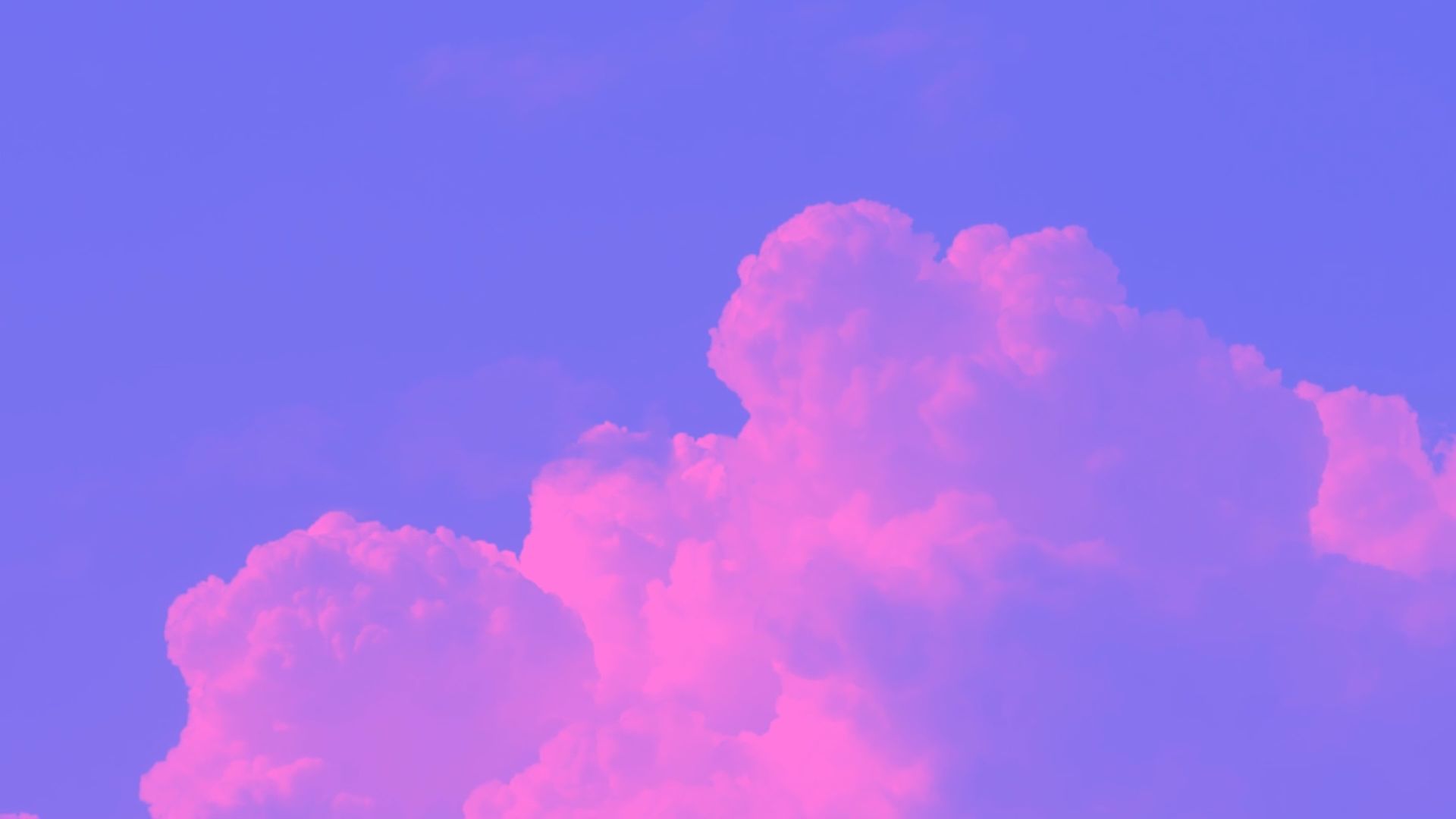 Aesthetic Clouds Pink Wallpaper
