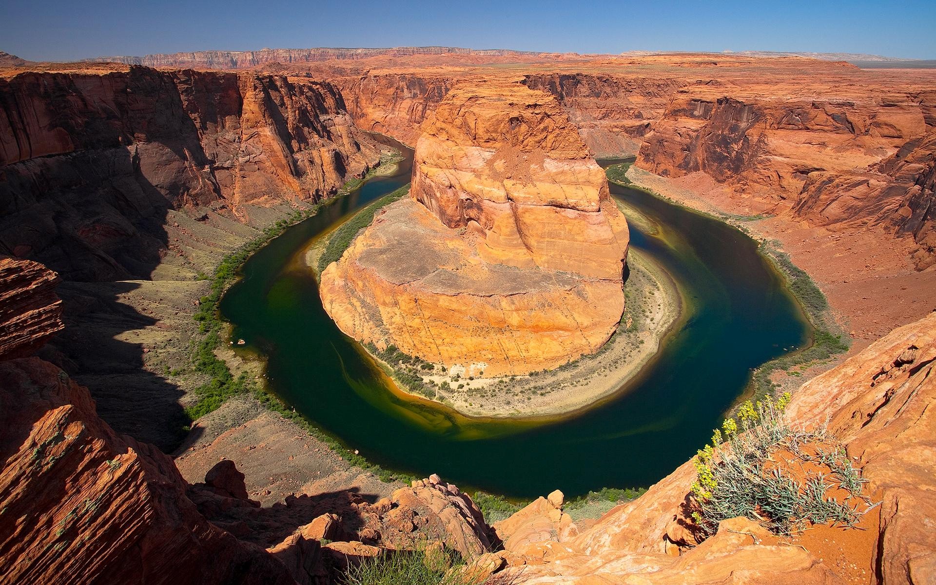 Horseshoe Canyon River in Utah USA Wallpaper HD Wallpapers