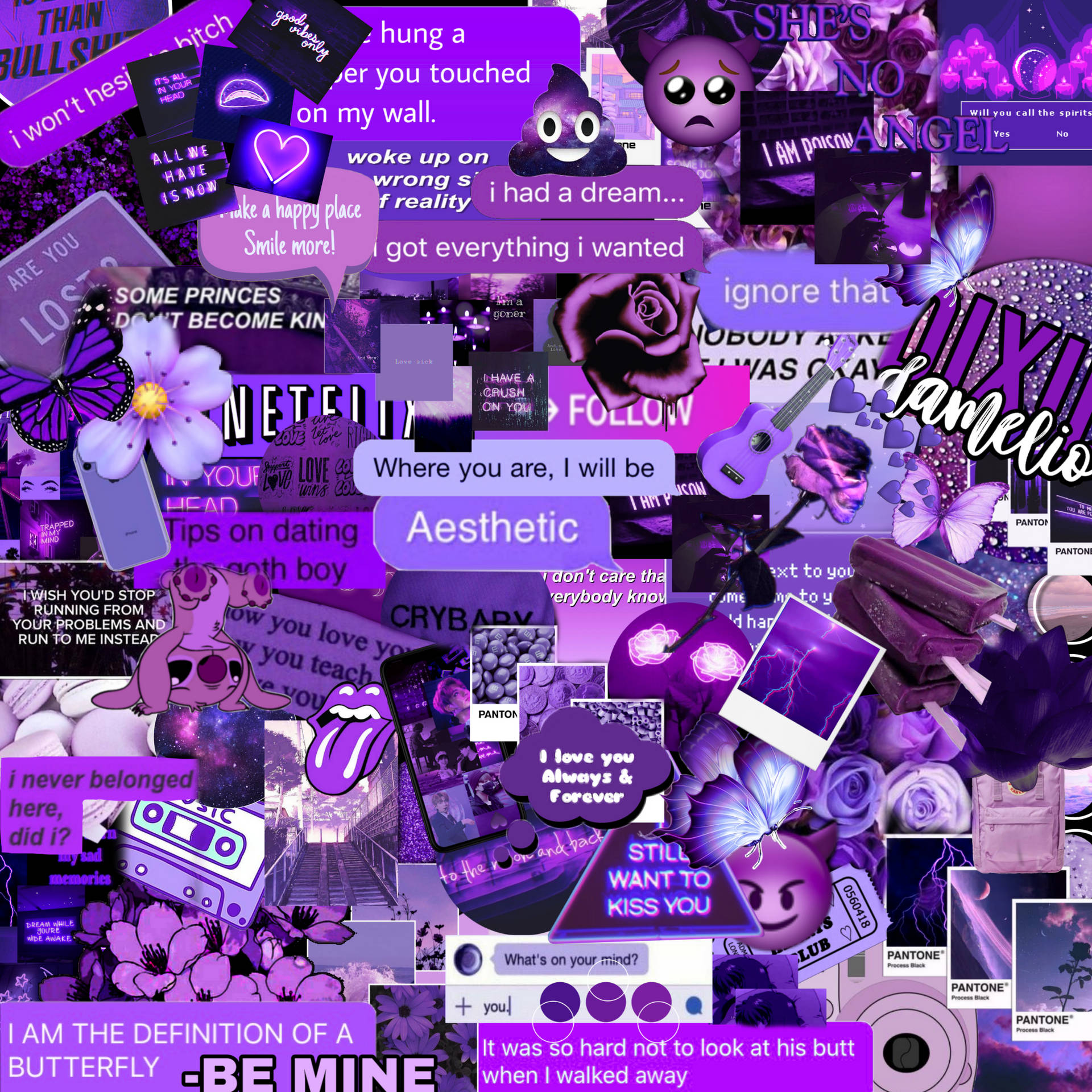 Violet Aesthetic Wallpaper