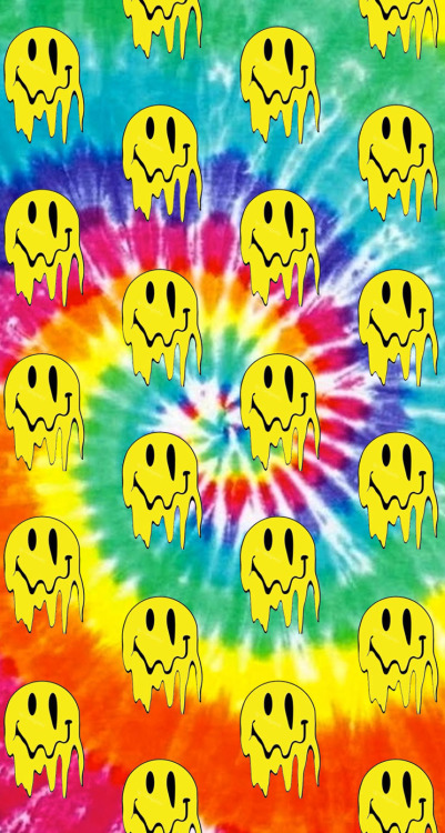 Aesthetic Trippy Melting Smiley Face Wallpaper