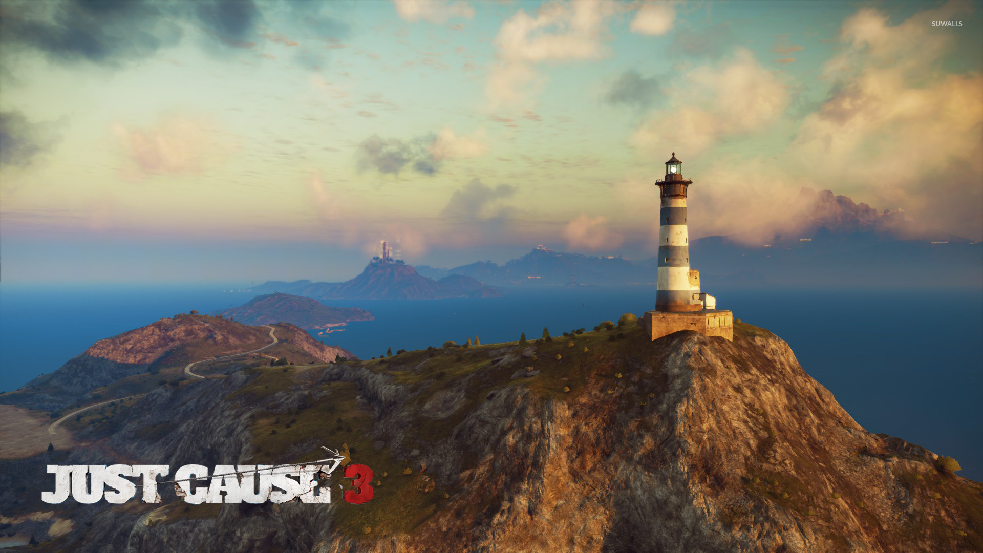 Lighthouse In Medici Just Cause Wallpaper