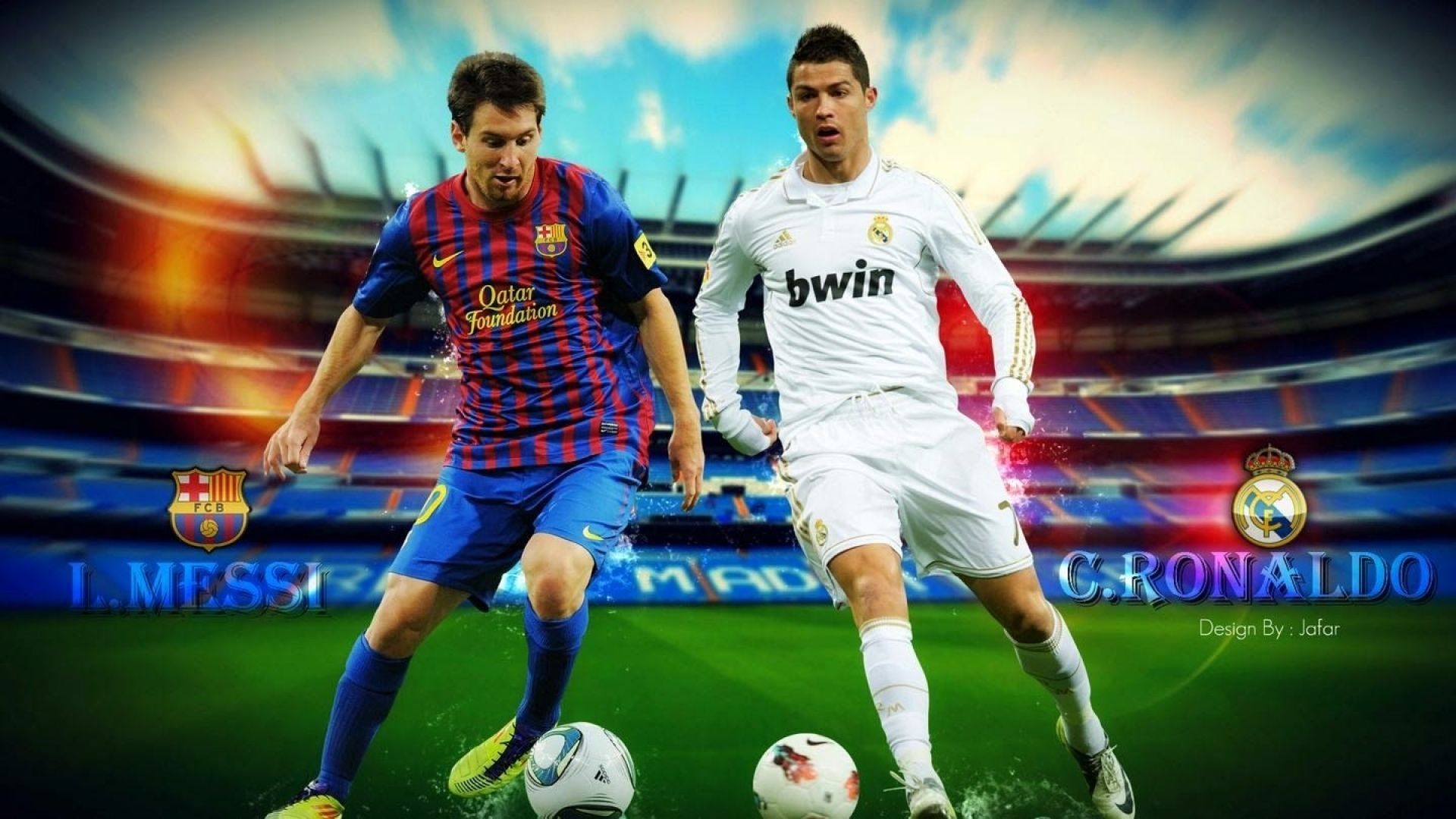 Messi And Ronaldo Wallpaper