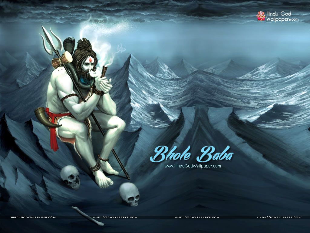 Download Bhole Baba Black And White Drawing Wallpaper | Wallpapers.com