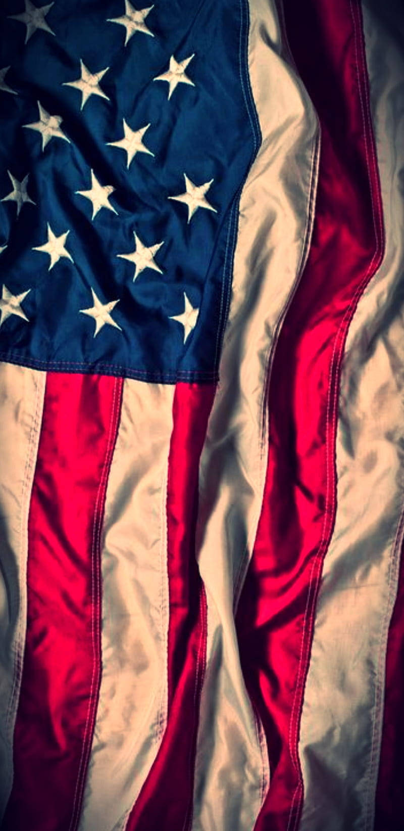 Hanging Flag Of America iPhone Wallpaper
