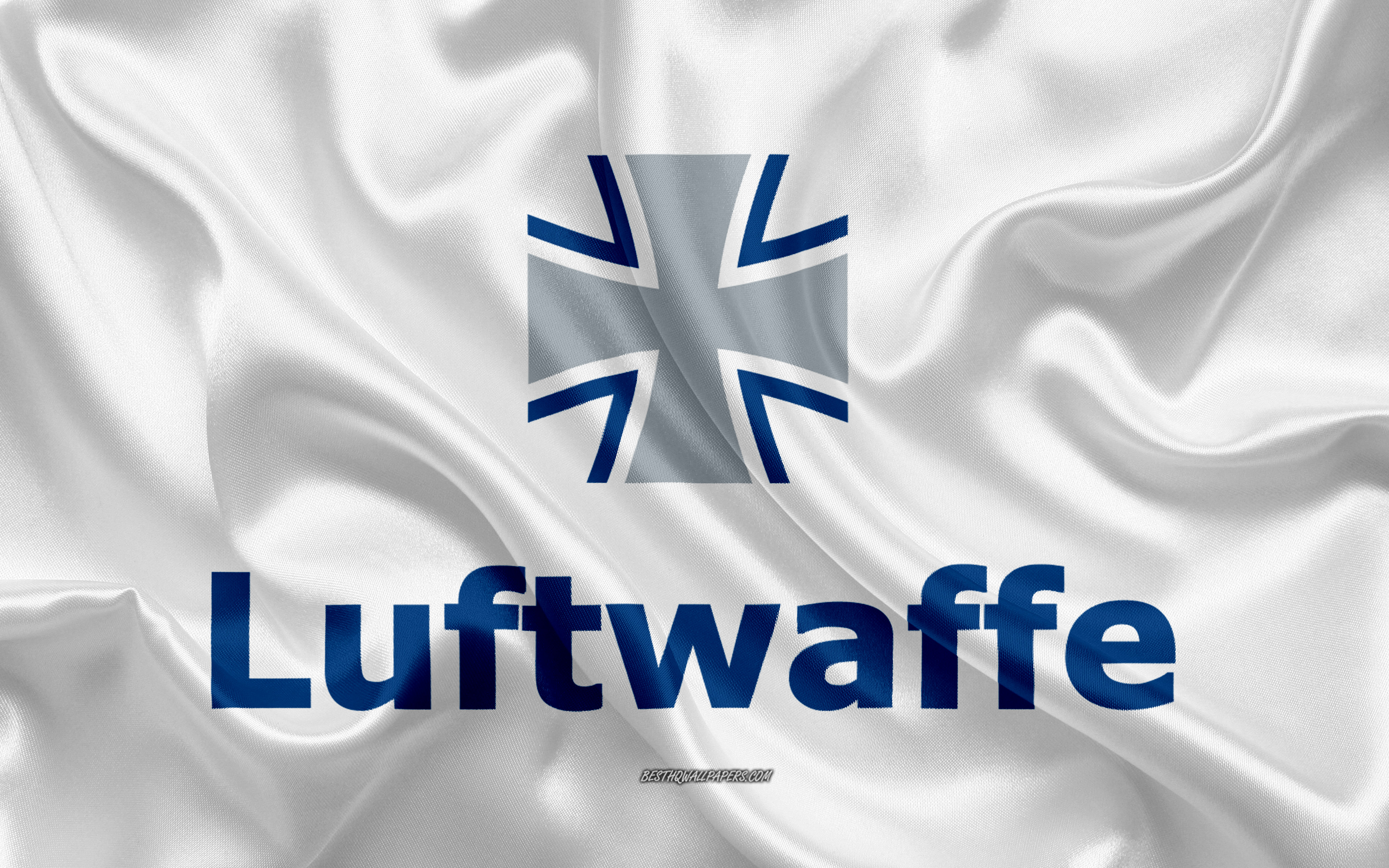 Wallpaper Luftwaffe Logo German Air Force 4k White