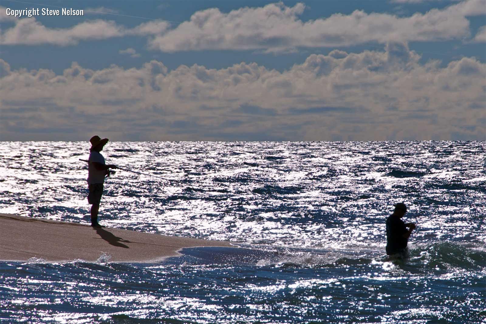 Surf Fishing Wallpaper Haleiwa Shore