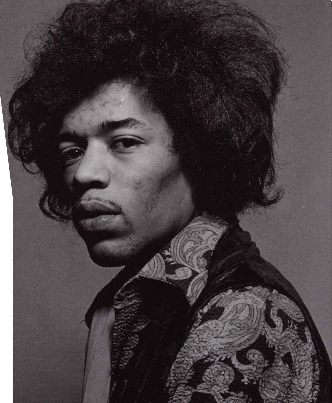 Jimi Hendrix Big Face Photo Background Wallpaper Image
