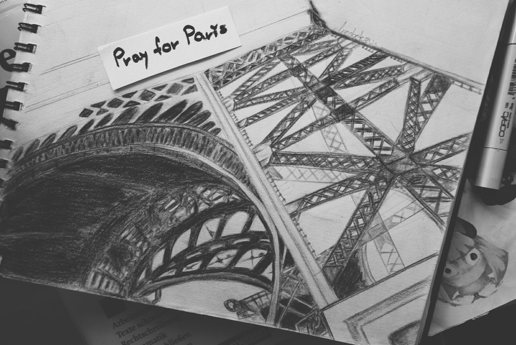 Pray For Paris By Elizabetezv