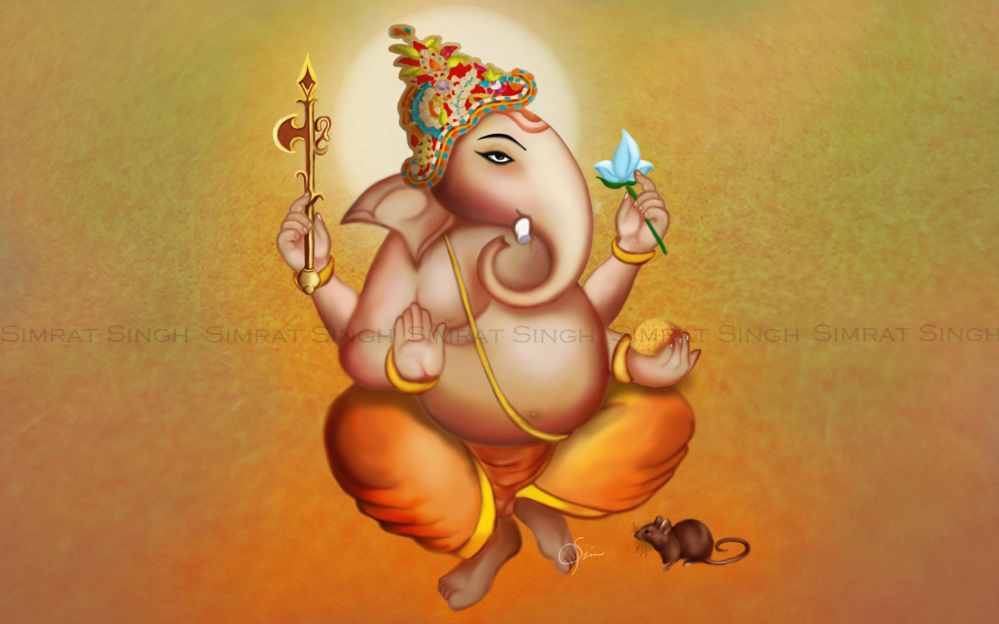 About Wallpaper Paintings Idols Lord Ganesha Desktop HD