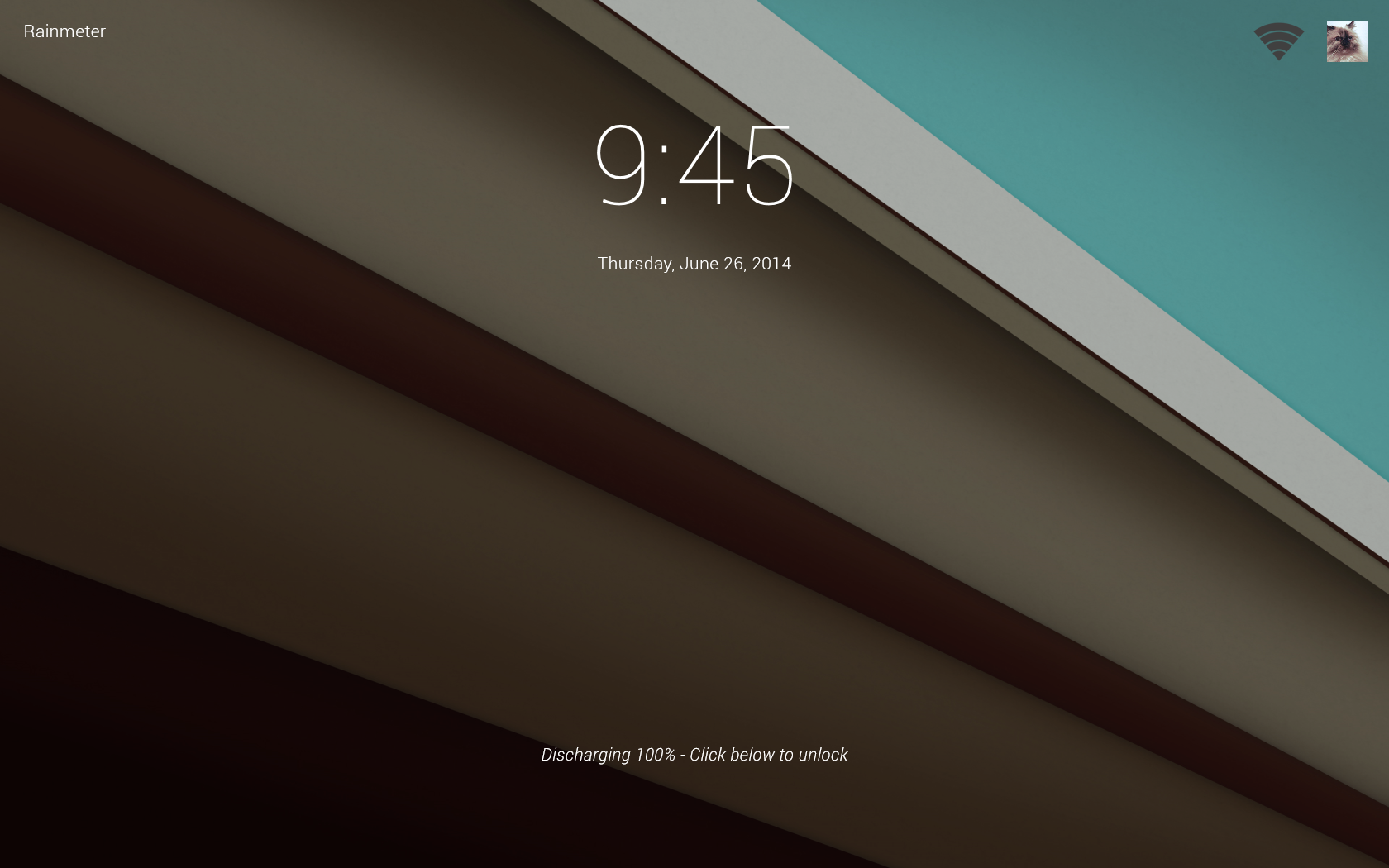 Wip Android L For Rainmeter Lock Screen By Scoobsti