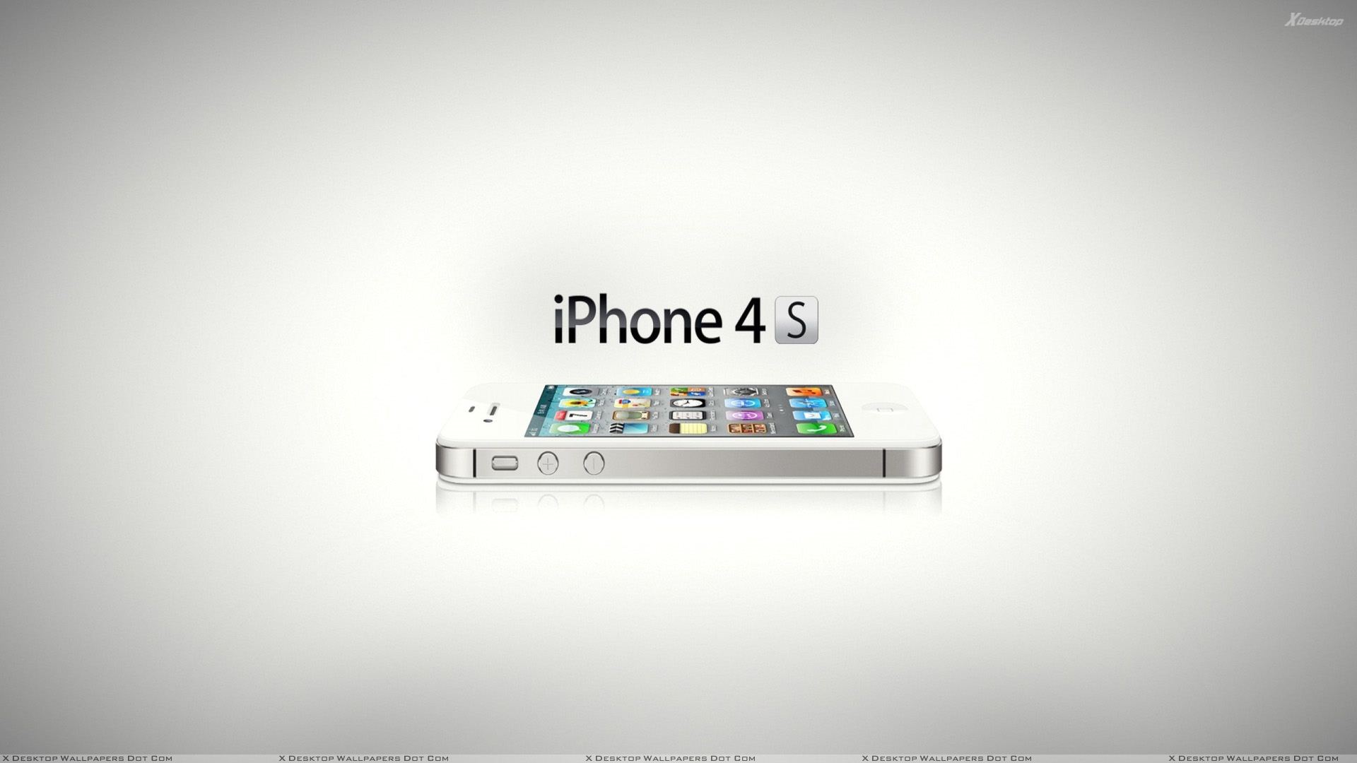 iPhone 4s And White Background Wallpaper