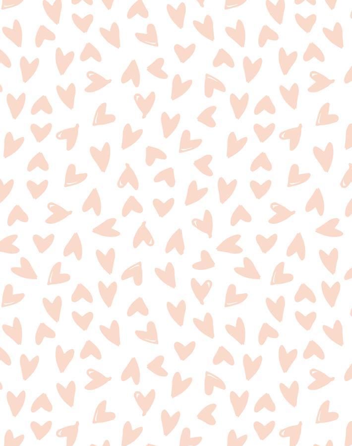 Hearts Wallpaper By Sugar Paper Pink On White
