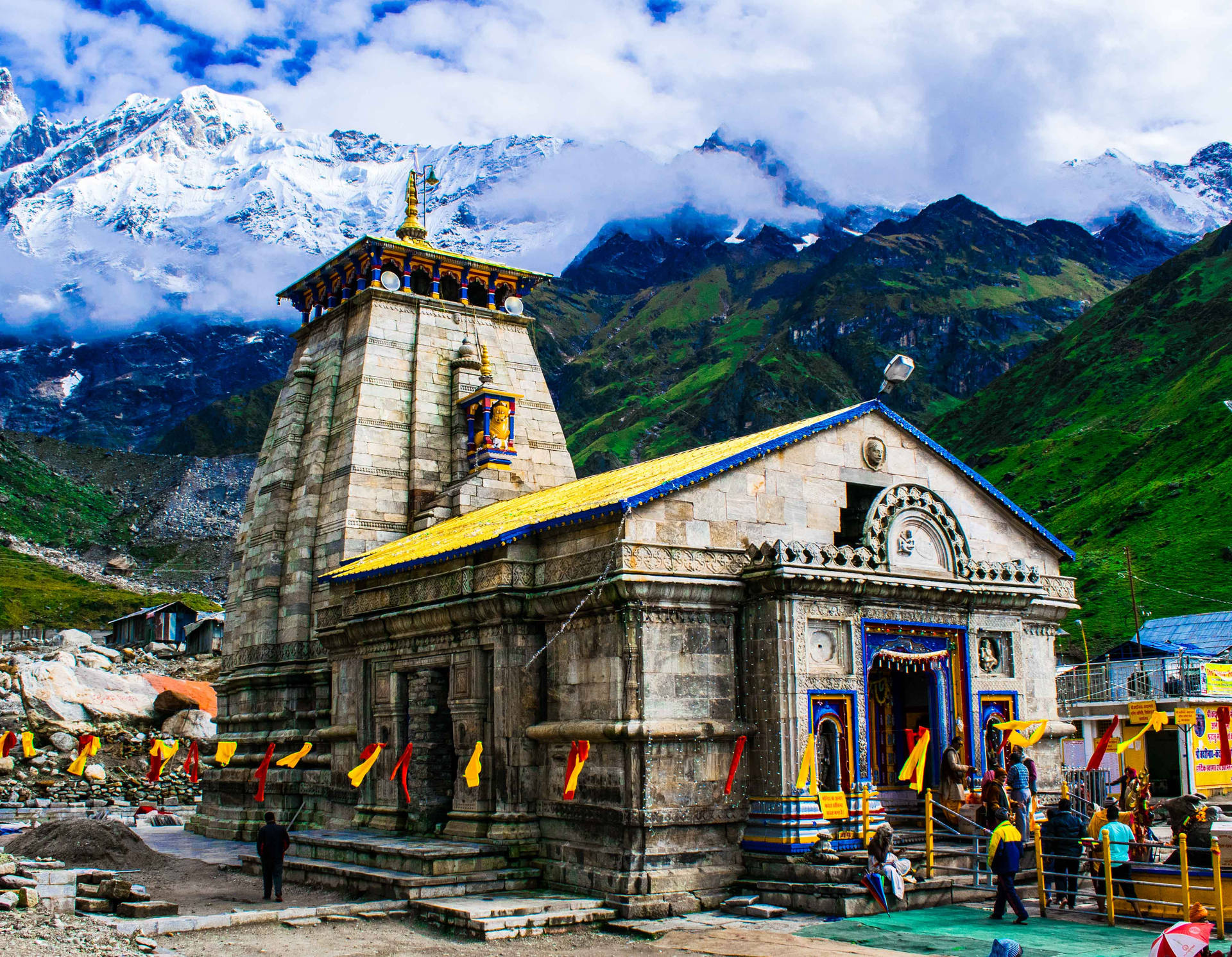 Kedarnath Temple Banners 4k 9pd6c84fjldyenjg Wallpaper