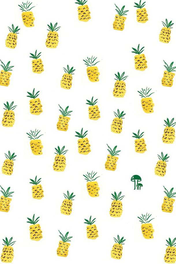 Fruts Hipsters Pineapple Vintage Wallpaper