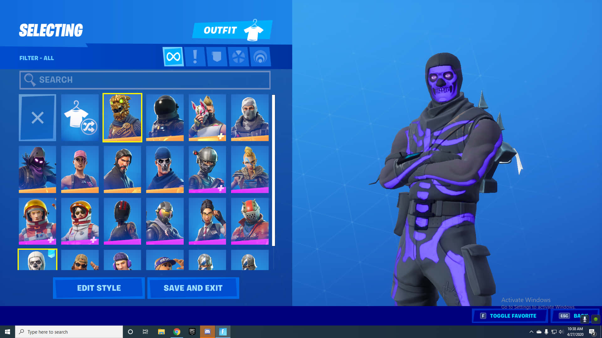 Unleash Your Inner Ghoul With Purple Skull Trooper Wallpaper