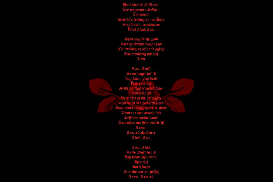Rose Lyrics A Perfect Circle Wallpaper by CrazyNachos on