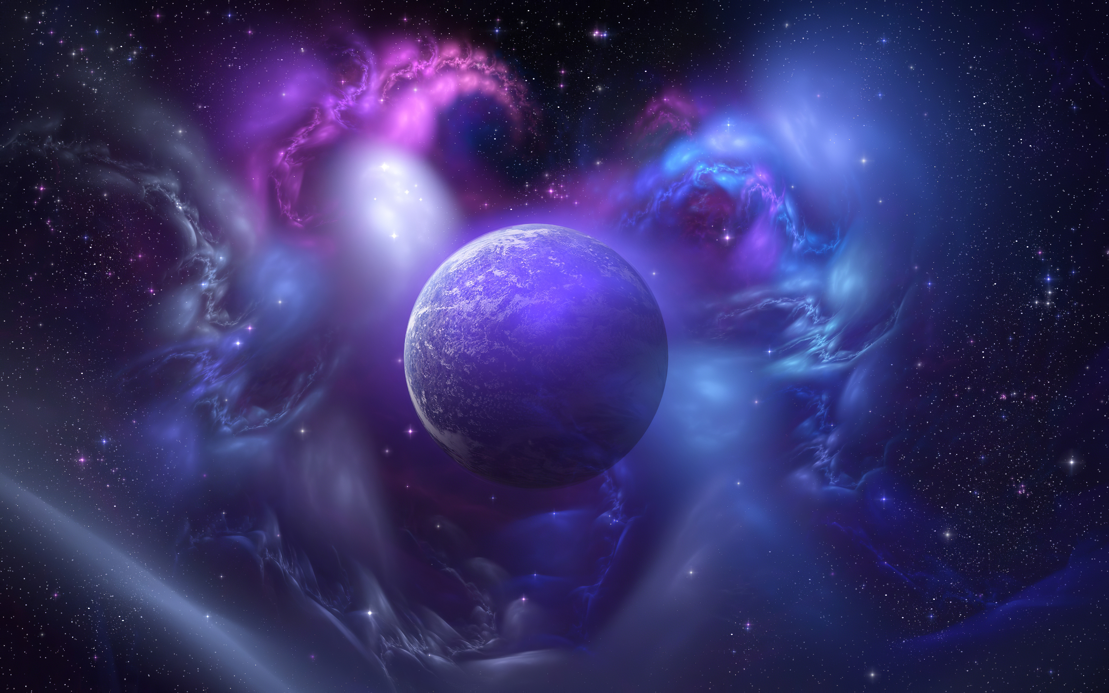 Blue Planet 4k Wallpaper HD Digital Universe Image Photos