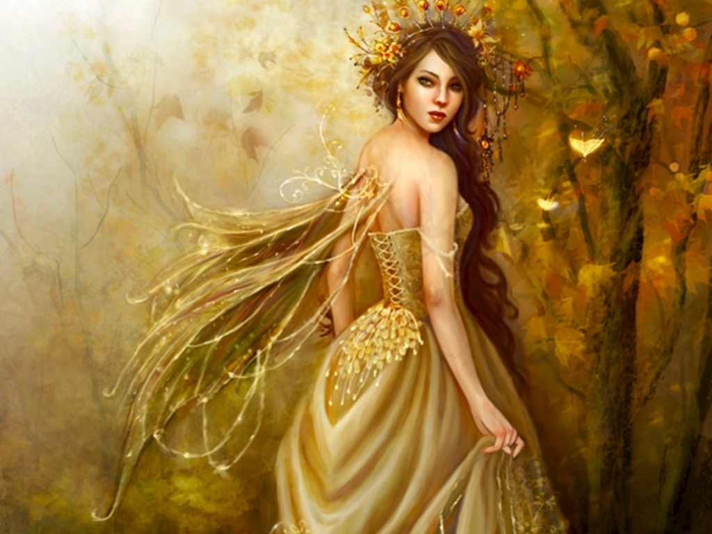 Fairies Spring Flower Wallpaper Fairy