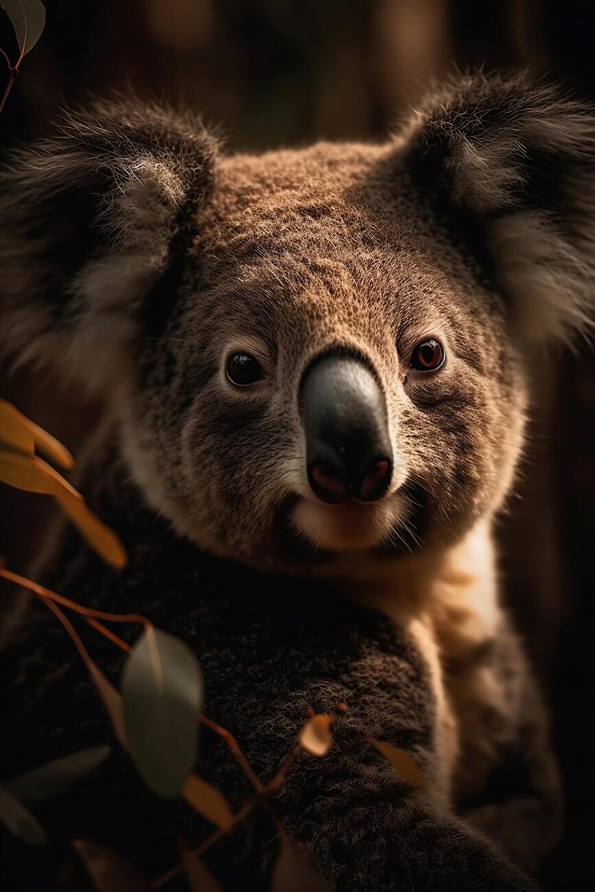 Wall Art Print Koala Portrait Europosters