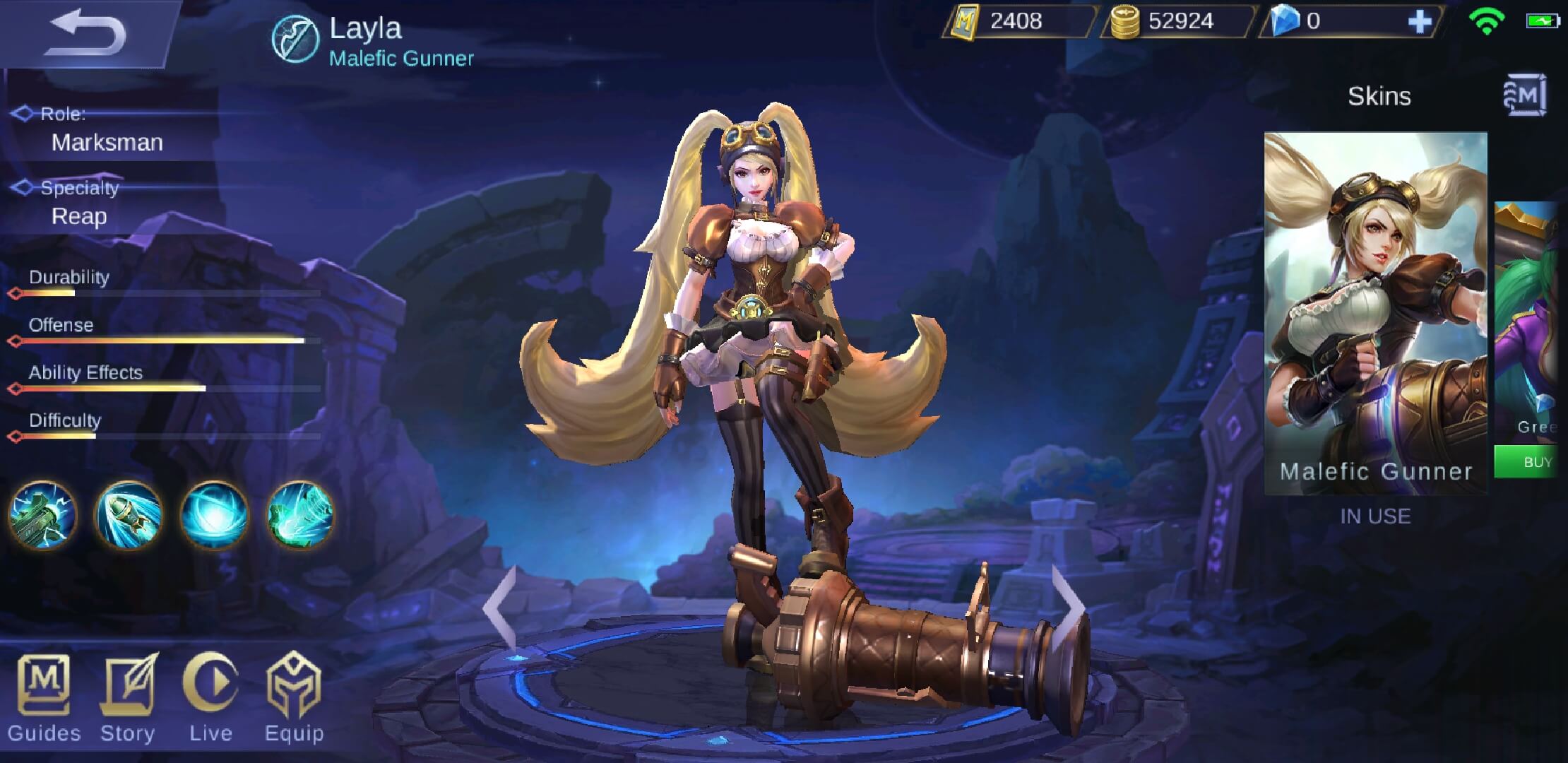 Mobile Legends Layla Hero Guide Skills Builds Skins Gear 2220x1080