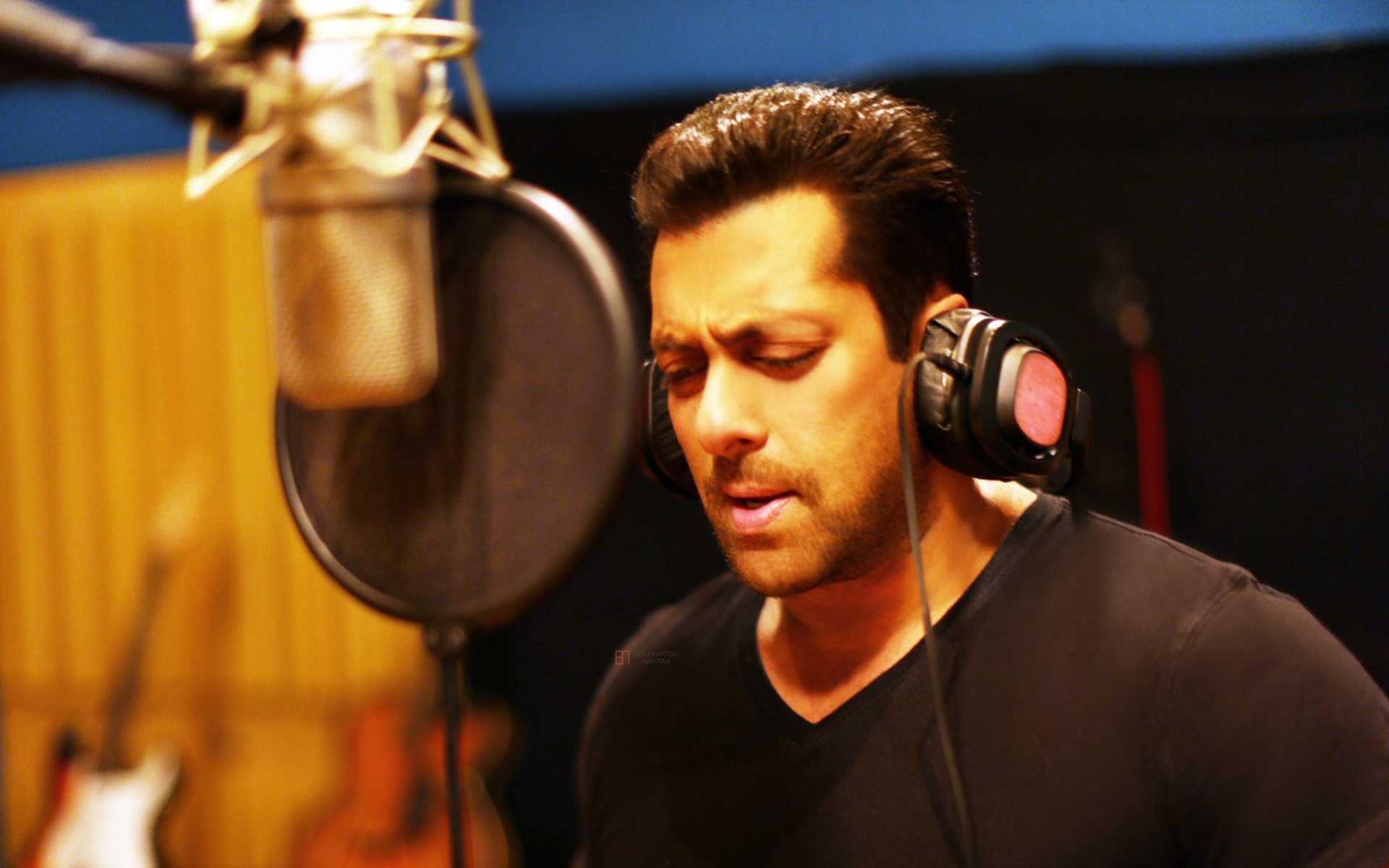 Salman Khan In Recording Studio HD Wallpaper Bollywood