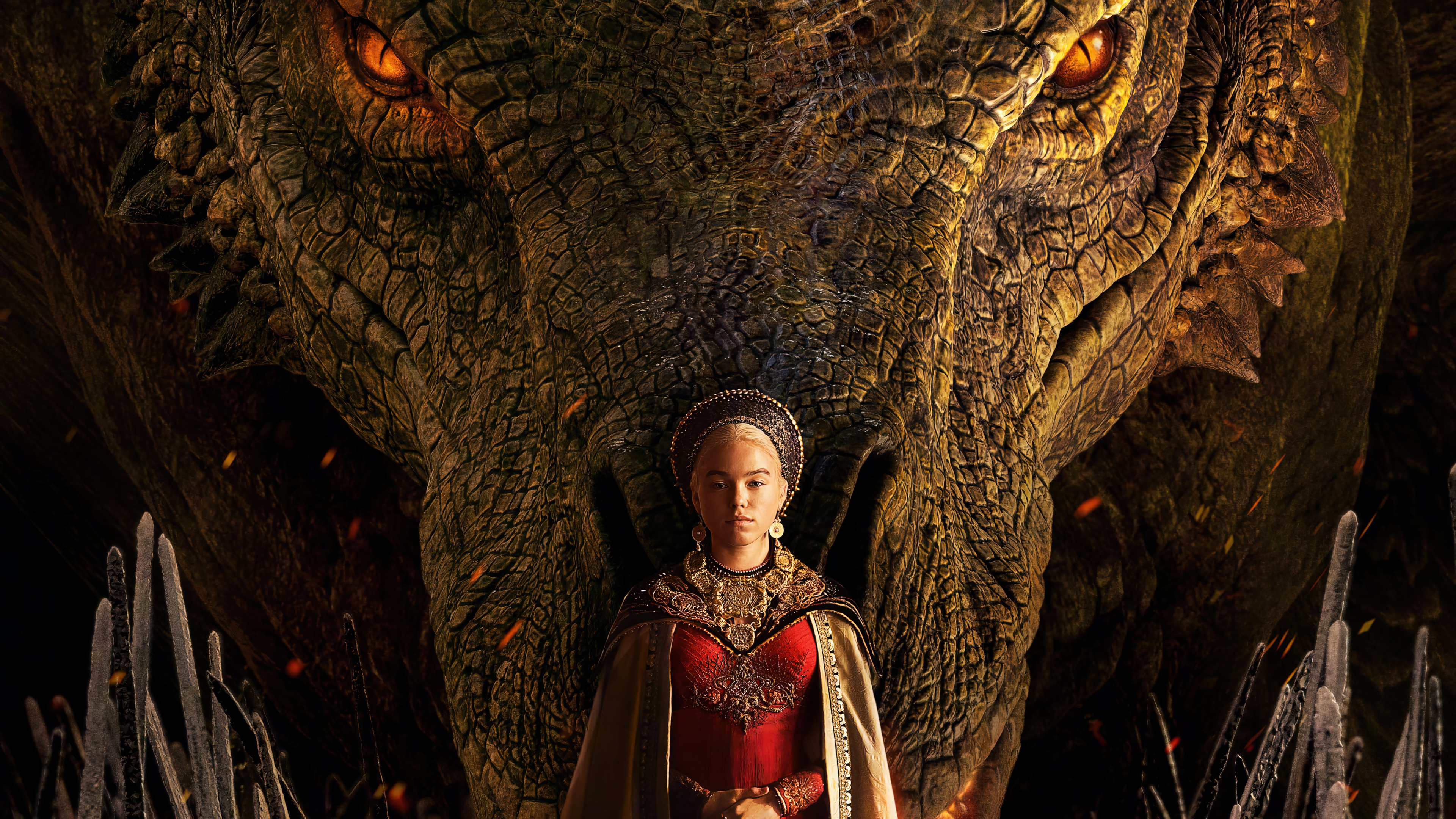 House Of The Dragon Young Rhaenyra Targaryen Wallpaper 4k 9380g