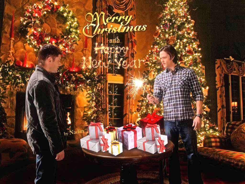 Merry Supernatural Christmas And Happy New Year By Nadin7angel On