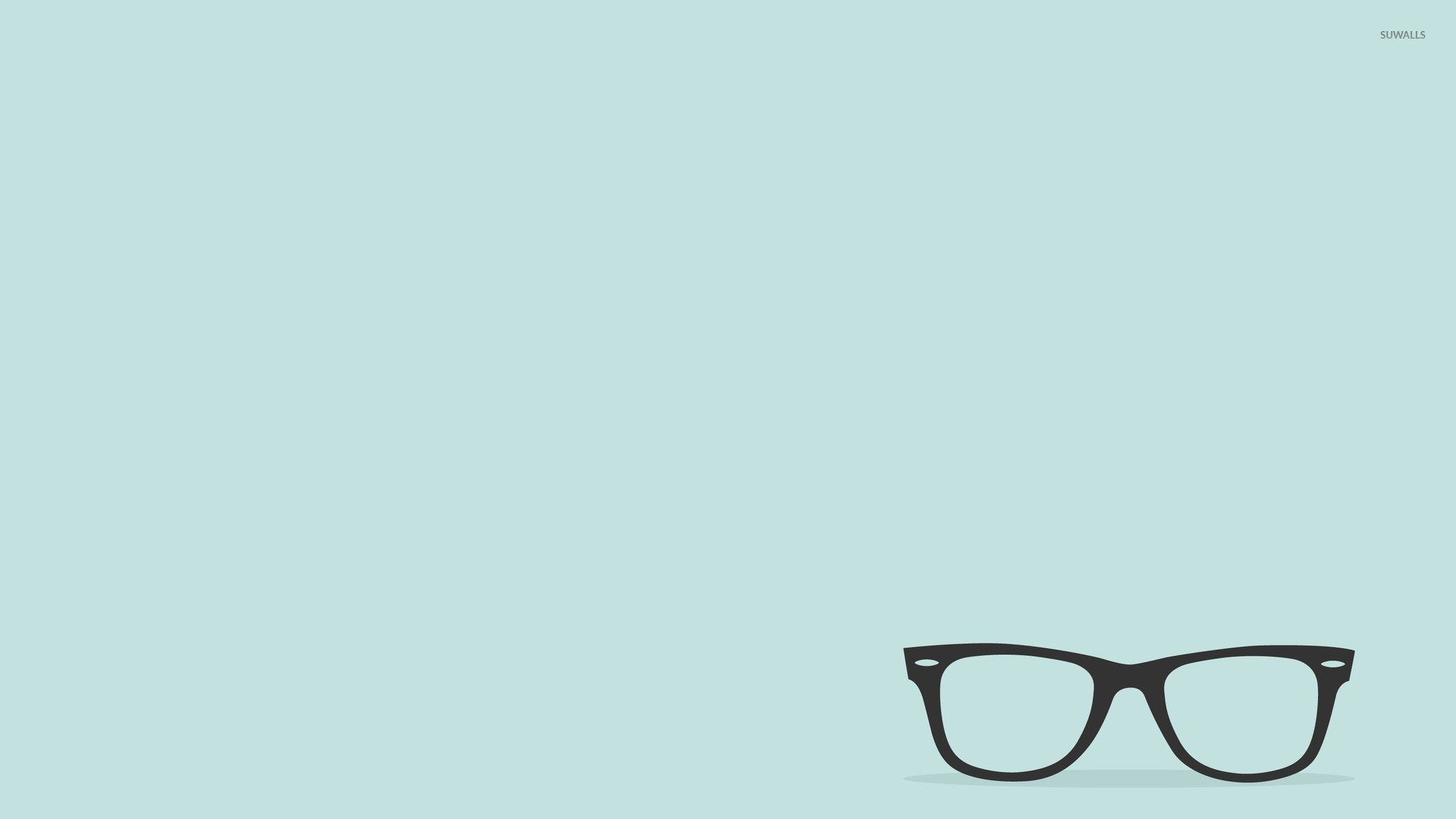 Eyeglasses With Black Frames Wallpaper Minimalistic