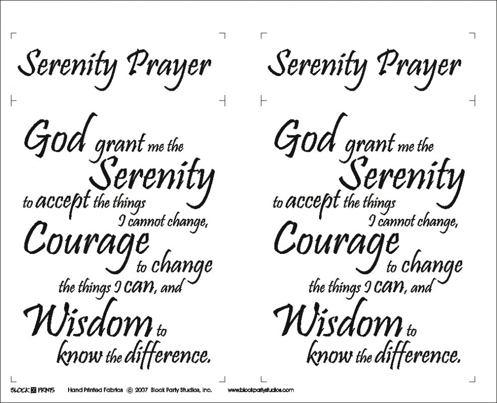 full serenity prayer text