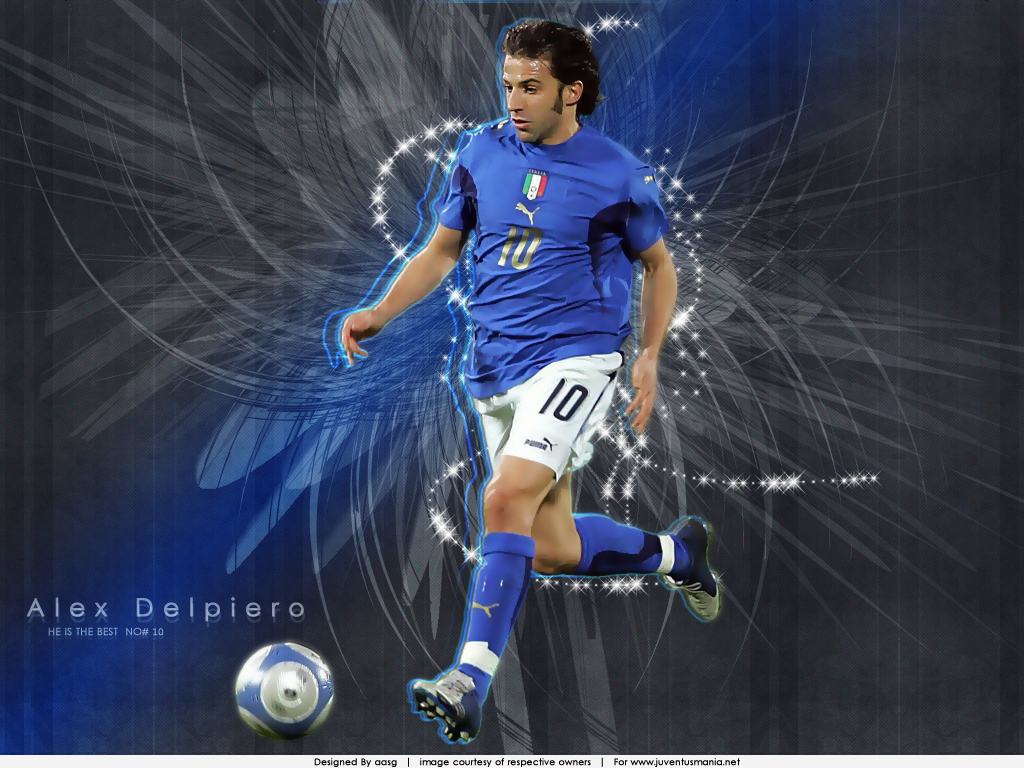 Alex With Azzurri Alessandro Del Piero Wallpaper