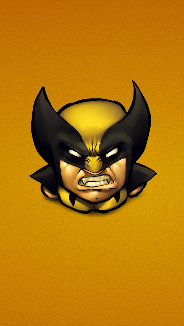 Men Wolverine Yellow iPhone Wallpaper Tags X