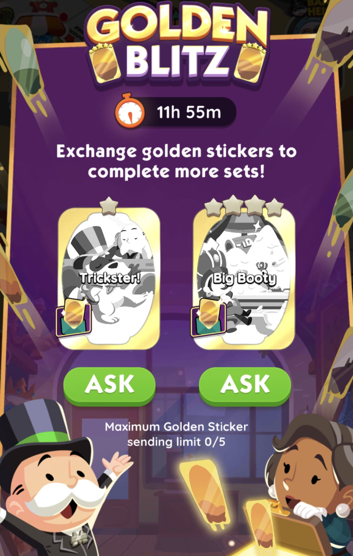 Monopoly Go Golden Blitz April Tickets Wallpaper